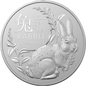 2023 Royal Australian Mint  Lunar Year of the Rabbit 1oz Silver Investment Coin