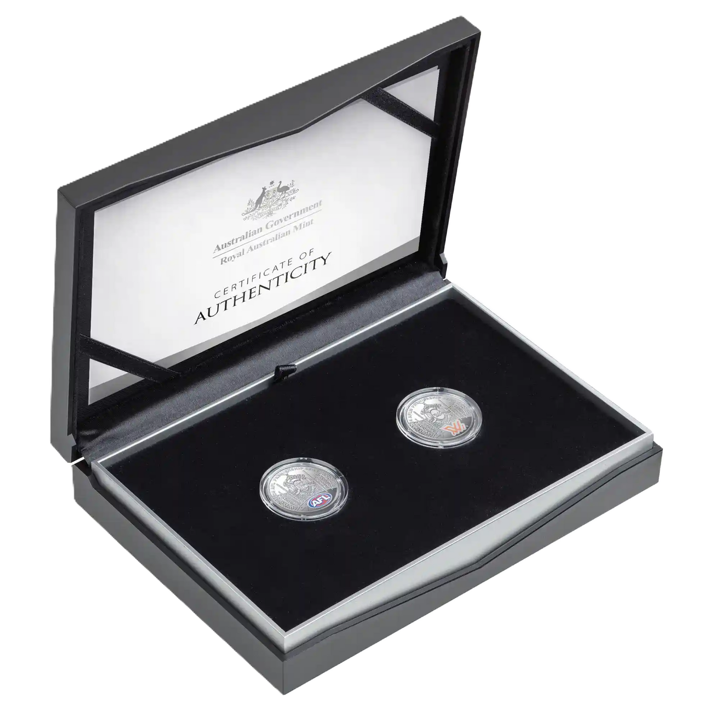 2024  Australian AFT Football League $1 Coloured Fine Silver Proof Two-Coin Set