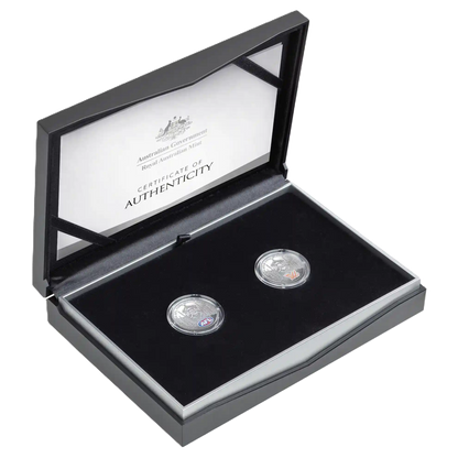 2024  Australian AFT Football League $1 Coloured Fine Silver Proof Two-Coin Set