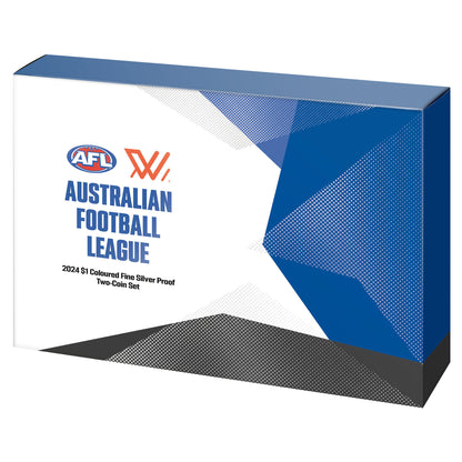 2024  Australian AFT Football League $1 Coloured Fine Silver Proof Two-Coin Set