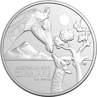 2024 Royal Australian Mint Australia Zoo Giraffe $1 1oz Silver Investment