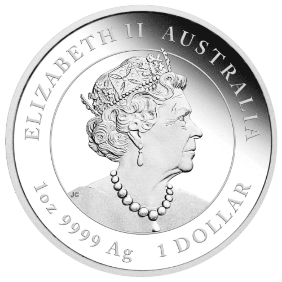 2023 PerthMint Australian Lunar Series III -  Year of the Rabbit - 1oz Silver Proof Coloured Coin