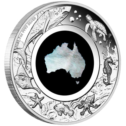 2021 PerthMint Great Southern Land Mother of Pearl Silver Proof Coin