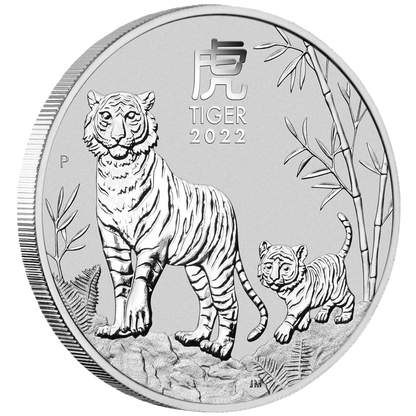 2022 PerthMint Australian Lunar Year III Year of the Tiger 2022 2oz Silver Bullion Coin