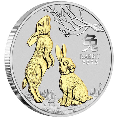 2023 PerthMint Australian Lunar Series III Year of the Rabbit 1oz Silver Trio