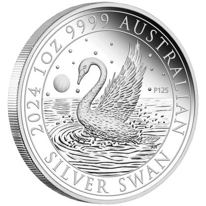 2024 PerthMint Australian Swan 1oz Silver Proof Coin