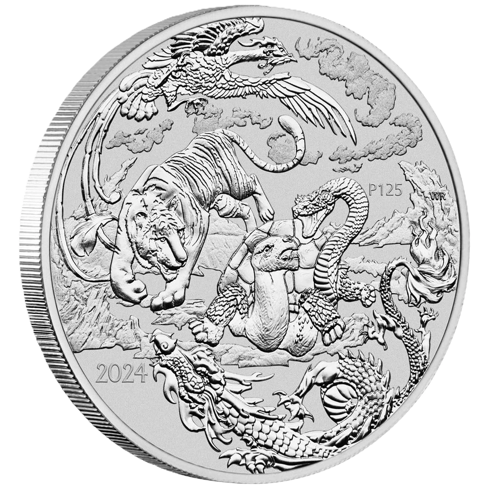 2024 Chinese Myths and Legends Four Guardians 1oz Silver Bullion Coin