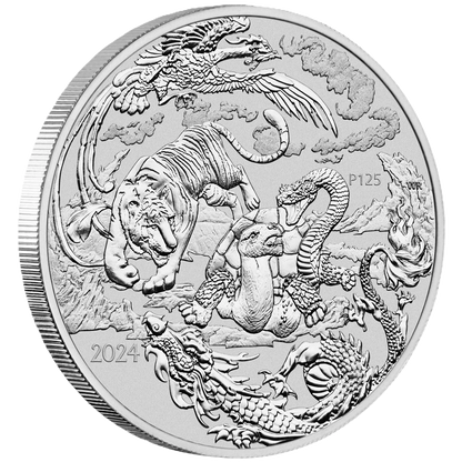 2024 Chinese Myths and Legends Four Guardians 1oz Silver Bullion Coin