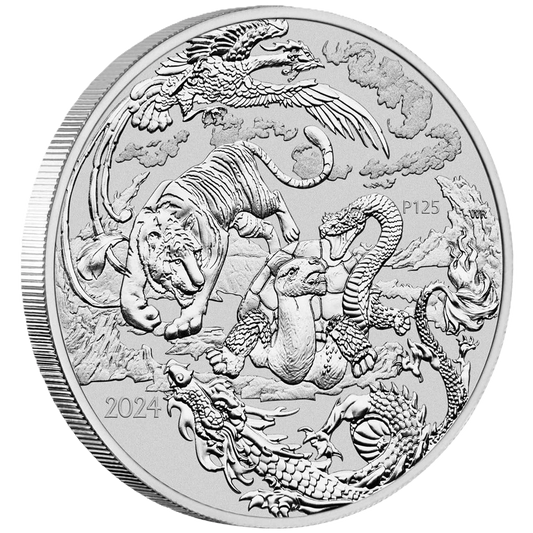 2024 Chinese Myths and Legends Four Guardians 1oz Silver Bullion Coin