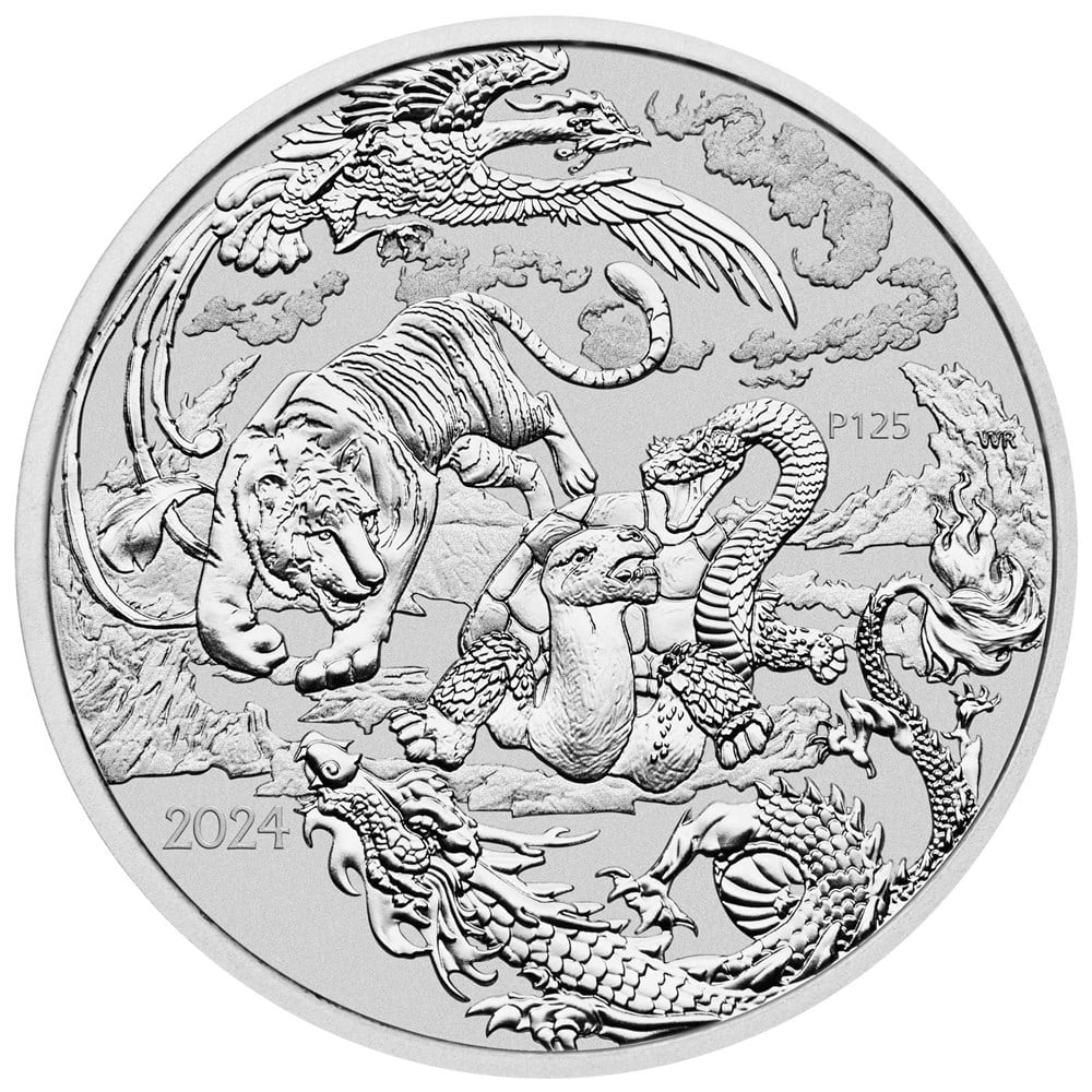 2024 Chinese Myths and Legends Four Guardians 1oz Silver Bullion Coin