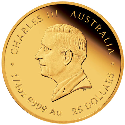 2025 Australian Lunar Series III Year of the Snake 1/4oz Gold Proof Coin