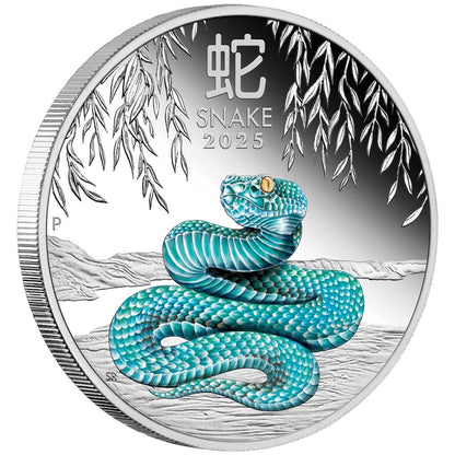 2025 Perth Mint Australian Lunar Series III Year of the Snake 1oz Silver Trio Coin Set