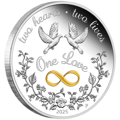 2025 One Love 1oz Silver Proof Coloured Coin