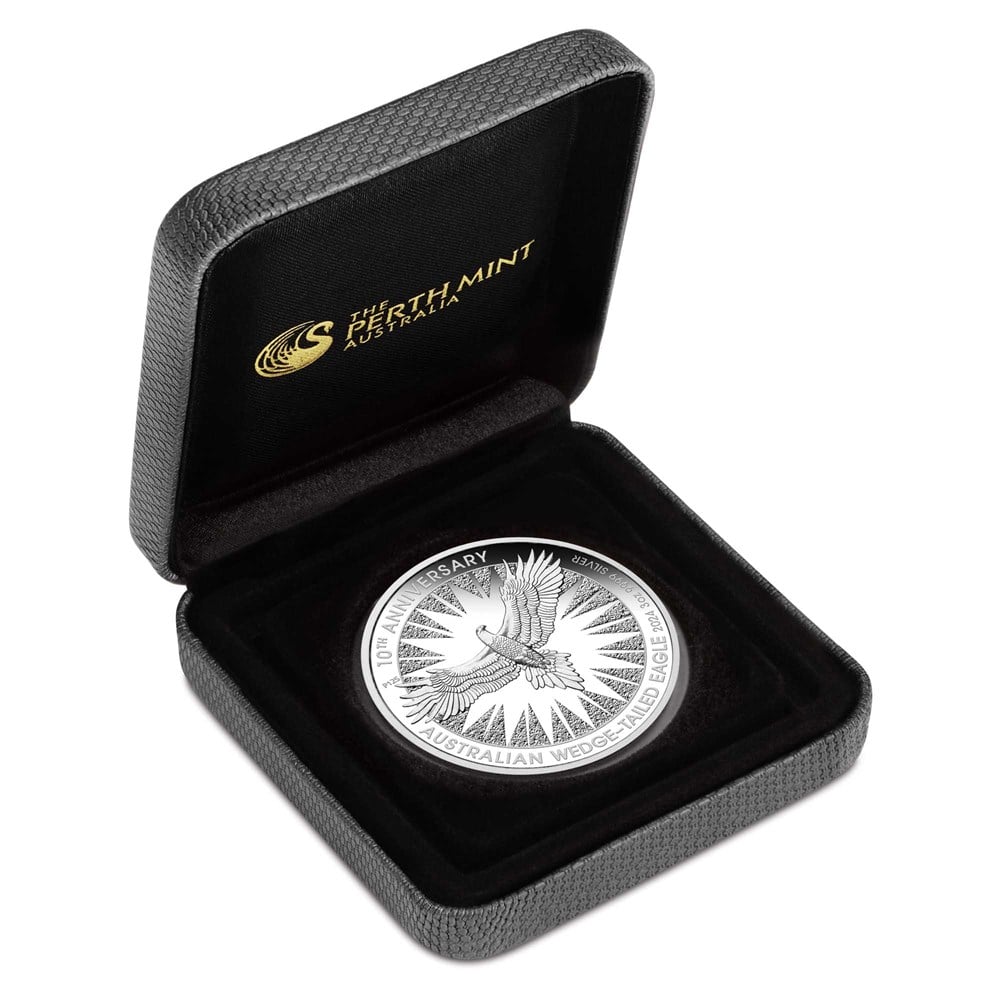 2024 PethMint Australian Wedge-tailed Eagle 10th Anniversary 3oz Silver Proof Coin