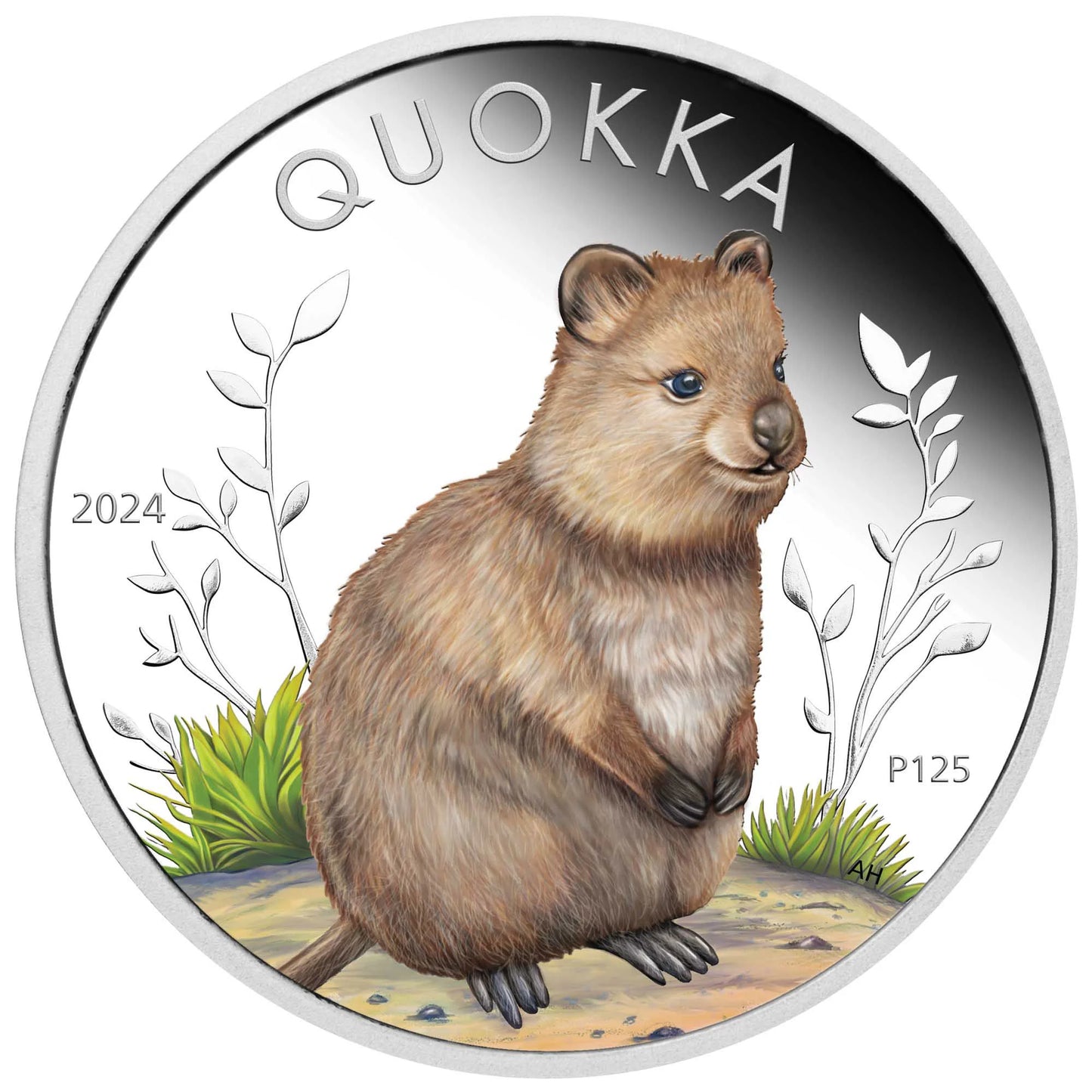 2024 Australian Quokka 1oz Silver Proof Coloured Coin