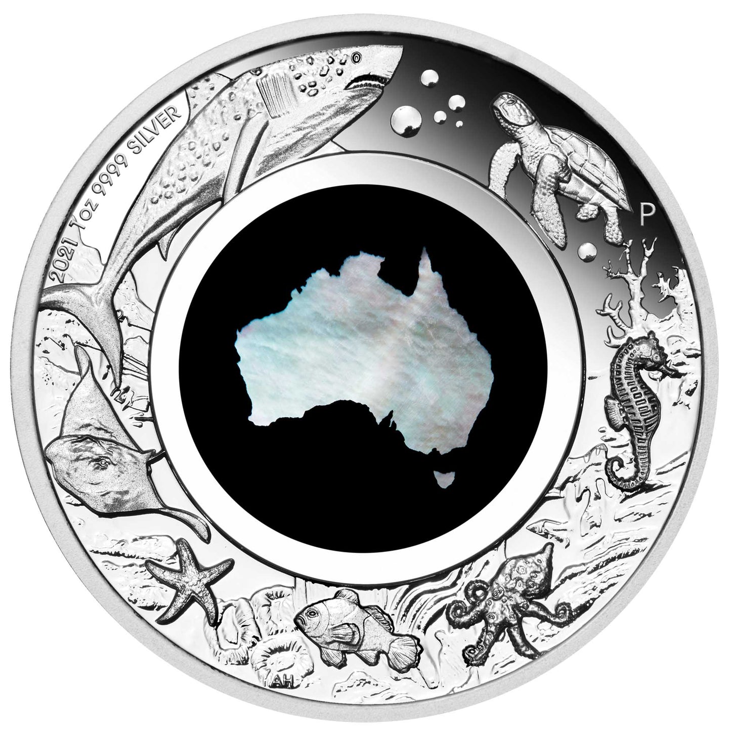 2021 PerthMint Great Southern Land Mother of Pearl Silver Proof Coin