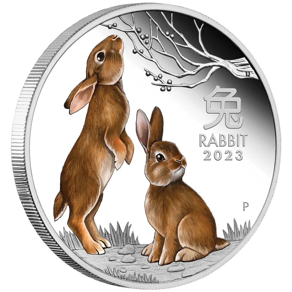 2023 PerthMint Australian Lunar Series III Year of the Rabbit 1oz Silver Trio