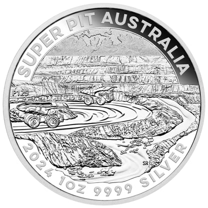 2024 Perth Mint Super Pit 1 oz Silver Bullion Coin