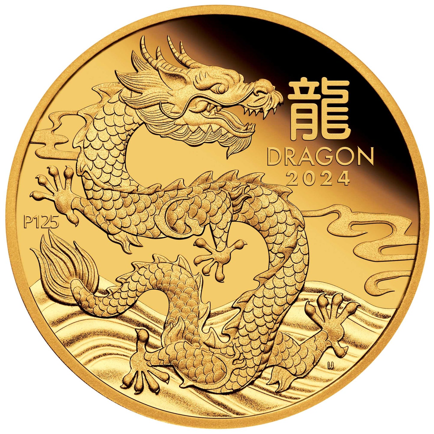 2024 Australian Lunar Series III  Year of the Dragon 1oz Gold Proof Coin