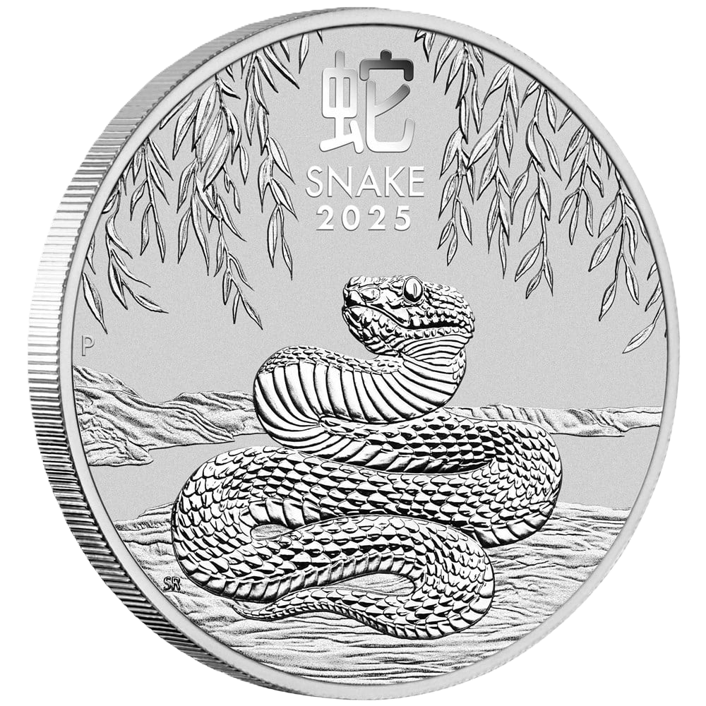 2025 Australian Lunar Series III Year of the Snake 1oz Silver Bullion Coin