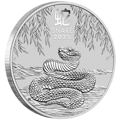 2025 Australian Lunar Series III Year of the Snake 1oz Silver Bullion Coin