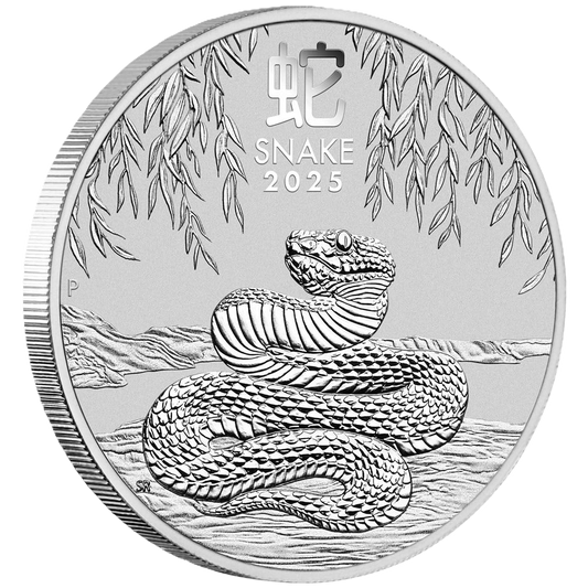 2025 Australian Lunar Series III Year of the Snake 1oz Silver Bullion Coin