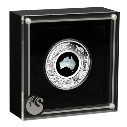 2021 PerthMint Great Southern Land Mother of Pearl Silver Proof Coin