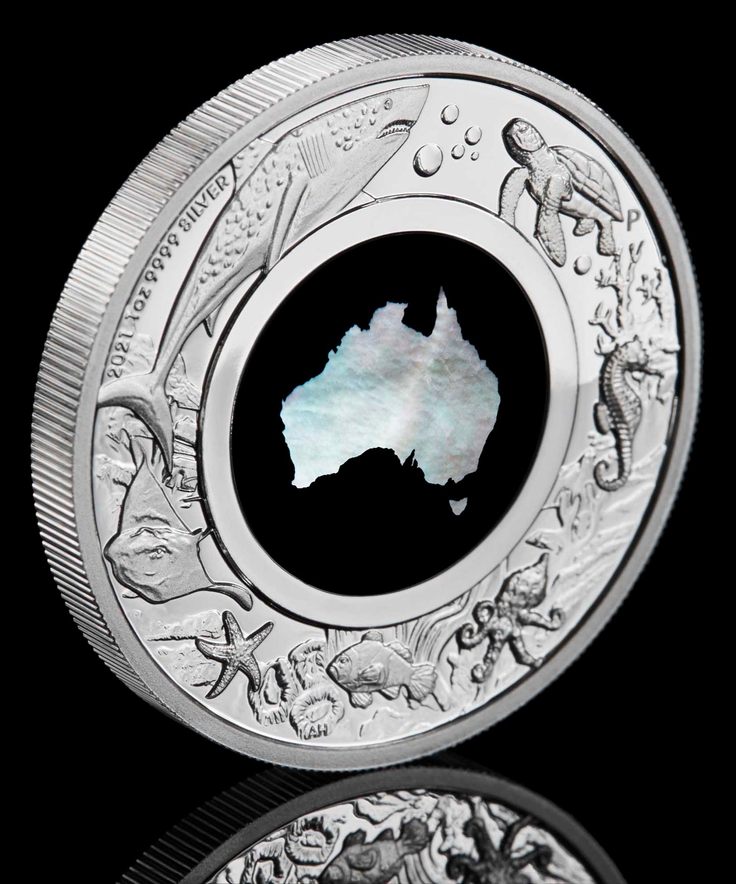 2021 PerthMint Great Southern Land Mother of Pearl Silver Proof Coin