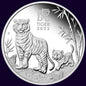 2022 PerthMint  Australian Lunar Series III  - Year of the Tiger - 1oz Silver Proof Coin