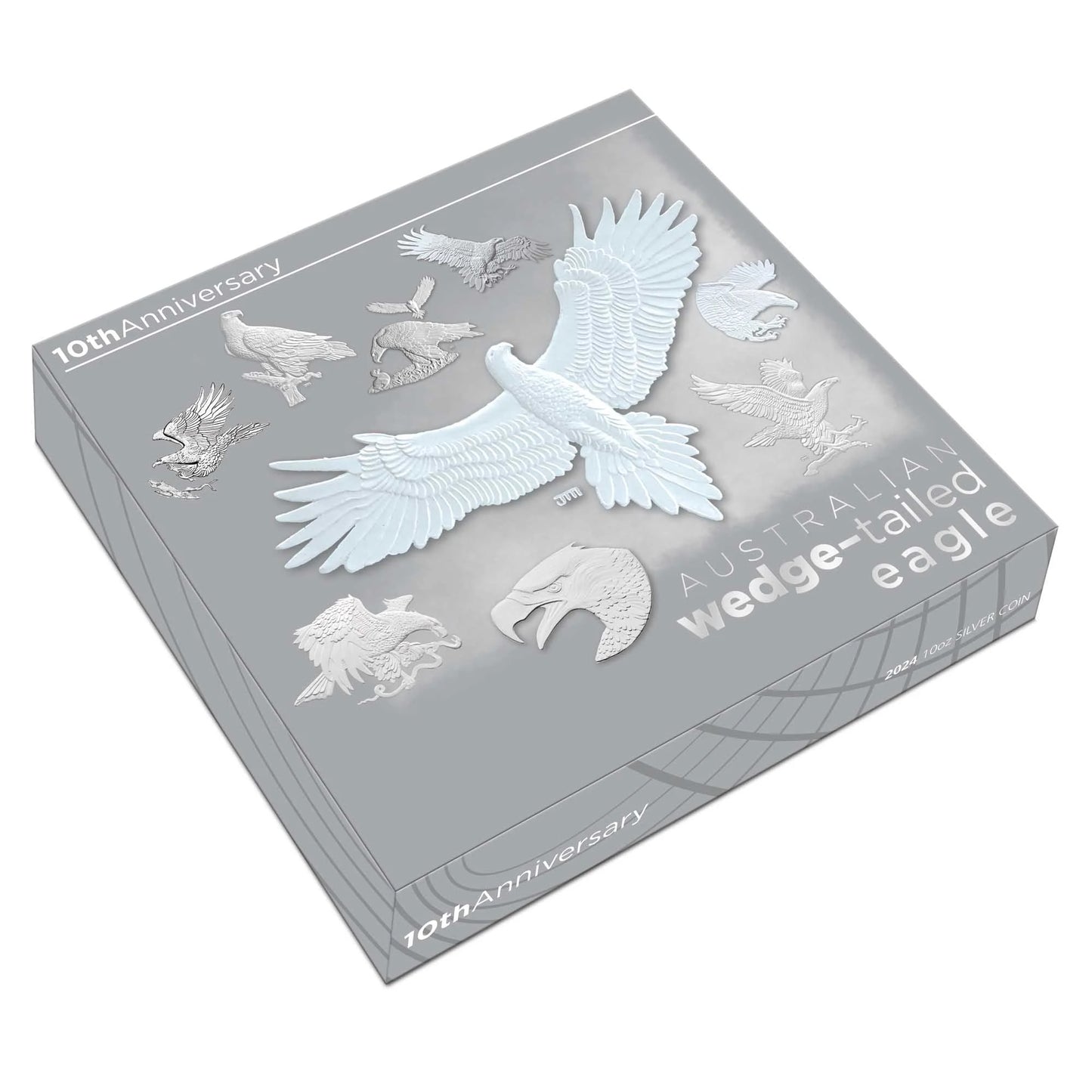 2024 Perth Mint Australian Wedge-Tailed Eagle 10th Anniversary  10oz Silver Proof Coin