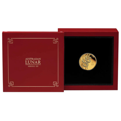 2025 Perth Mint Australian Lunar Series III Year of the Snake 1/10oz Gold Proof Coin