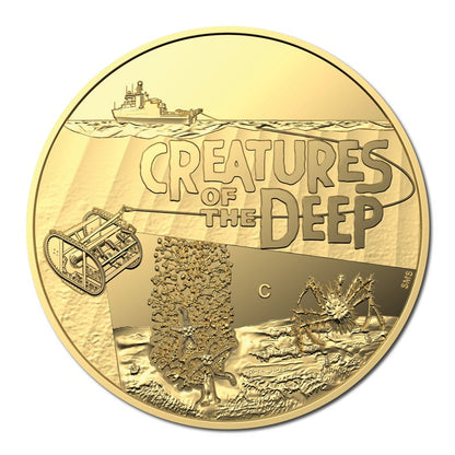 2023 RAM Creatures Of The Deep 10$ Gold Proof Coin