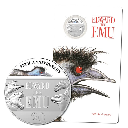 2023 Royal Australian Mint  Edward the Emu 20c Coloured Unc