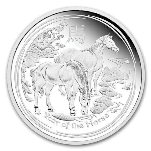 2014 PerthMint Australia Lunar Series II Year of the Horse 1oz .999 Silver Bullion Coin