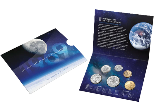 2019 Royal Australian Mint Moon Landing Year Mintset