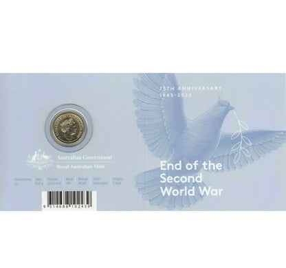 2020 Royal Australian Mint 75th Anniversary End WWII $2 Coin C MintMark Coin