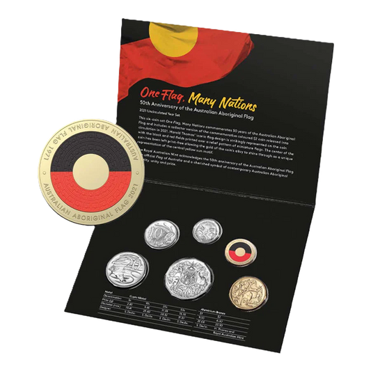 2021 Royal Australian Mint 50th Anniversary of Aboriginal flag Year MintSet