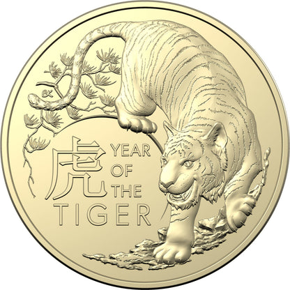 2024-2012 Royal Australian Mint Lunar Year of the Dragon $1 13 carded coin collection