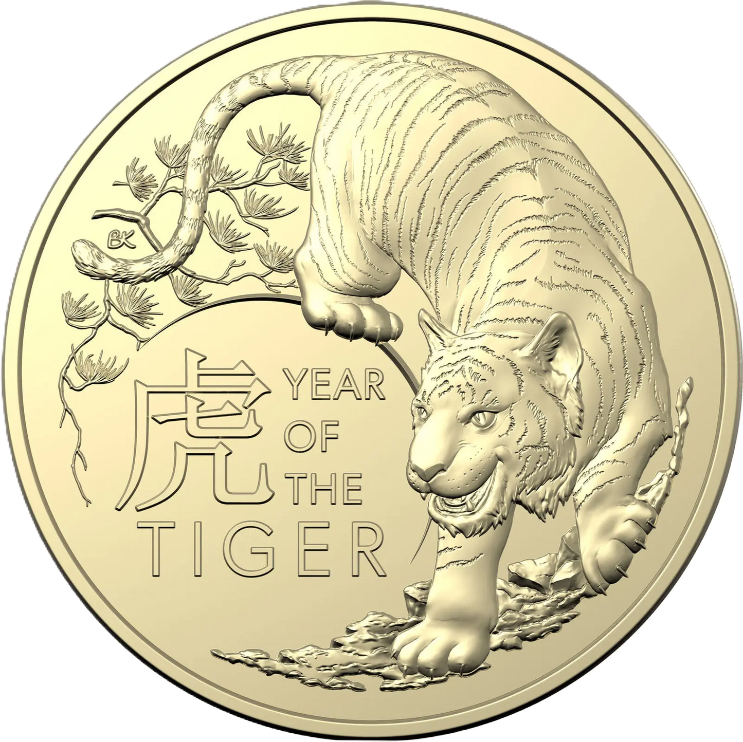 2022 Royal Australian Mint Lunar Year of the Tiger $1 two coin set