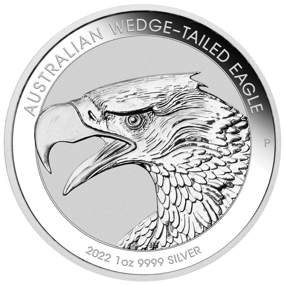 2022 PerthMint Australian Wedge-tailed Eagle 1oz Silver Bullion Coin