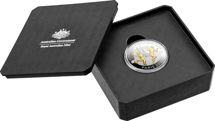 2024  Royal Australian Mint Paralympic team Gold plated silver proof coin