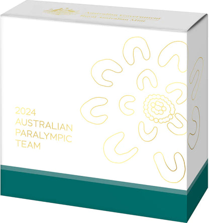 2024  Royal Australian Mint Paralympic team Gold plated silver proof coin