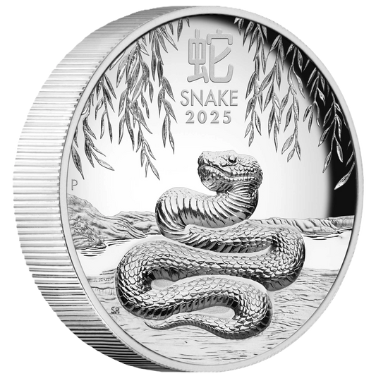 2025 Lunar Year Series III Year of the Snake 1oz Silver Proof High Relief Coin - Pre Order