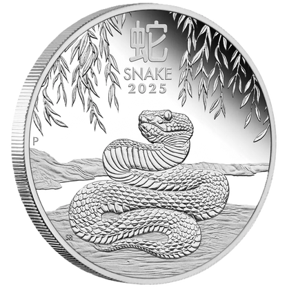 2025 Australian Lunar Series III Year of the Snake 1oz Silver Proof Coin