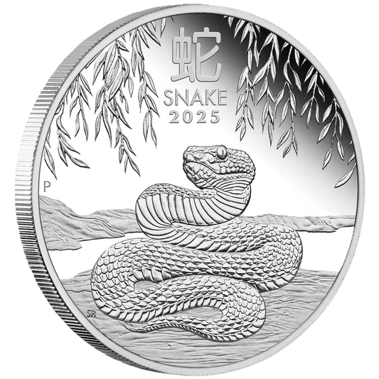 2025 Australian Lunar Series III Year of the Snake 1oz Silver Proof Coin