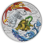 2024 PergMint Chinese Myth and Legends Four Guardians HONG 1oz Silver Coloured Coin in Card