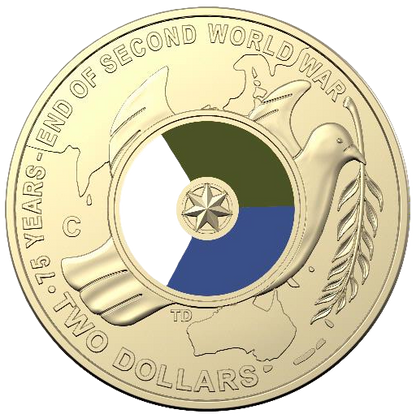 2020 Royal Australian Mint 75th Anniversary End WWII $2 Coin C MintMark Coin