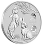 2023 Australian Lunar Series III Year of the Rabbit 1oz Silver Bullion Coin with Dragon Privy