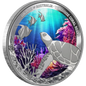 Australia 2024 $1 Turquoise Coral Reefs 1oz Silver Proof Coin