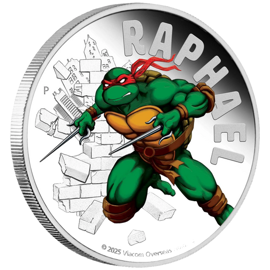 2025 Teenage Mutant Ninja Turtles – Raphael 1oz Silver Proof Coloured Coin